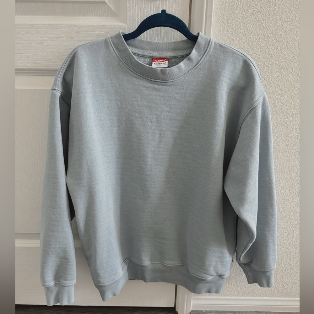 Aritzia TNA Fleece Crewneck Sweater